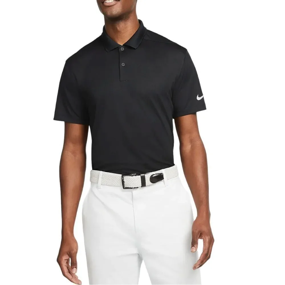 NIKE GOLF Dri Fit Men's BLACK SS Polo Shirt, Size XL - Picture 2 of 14